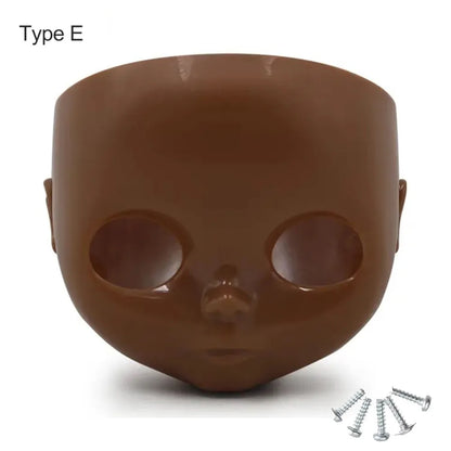 1/6 DBS Blyth Doll Face Without Makeup Faceplate Backplate Screws for DIY Makeup Newbie Practice Custom Doll Toys Accessories