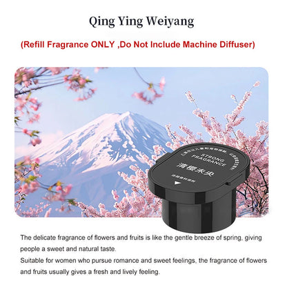 Smart Vehicle Aromatherapy Machine，Auto Start/Stop，Atomized Scent Diffusion，3-Gear Control，Detachable Replaceable Cartridge