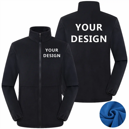 Winter Fleece Hiking Jacket For Men And Women Suitable For Outdoor Mountaineering Hiking And Camping Custom Printed Logo 4XL