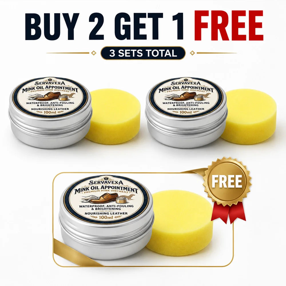 SERLAVEXA 3Pcs 100ml Mink Oil Leather Conditioner Cream Waterproof Shoe Polish Nourishing Paste for Boots Bags Sofa Seat Care