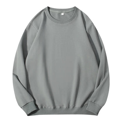 Autumn O-Neck Cotton Women's Sweatshirt Hoodies Basic Loose Casual Women Pullover Solid Sweatshirt Ladies Tops Factory Wholesale