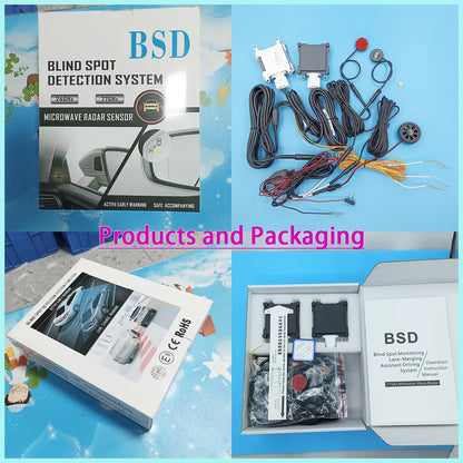 77GHz Millimeter Wave Radar Assist BSD Alarm System Car Blind Spot Lane Change Parallel Assist System Parking Sensor DOW AOA LCA