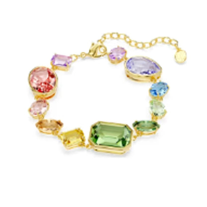 New shoe imitation pearl colored mixed cut crystal inlaid teddy bear pendant exquisite romantic bracelet