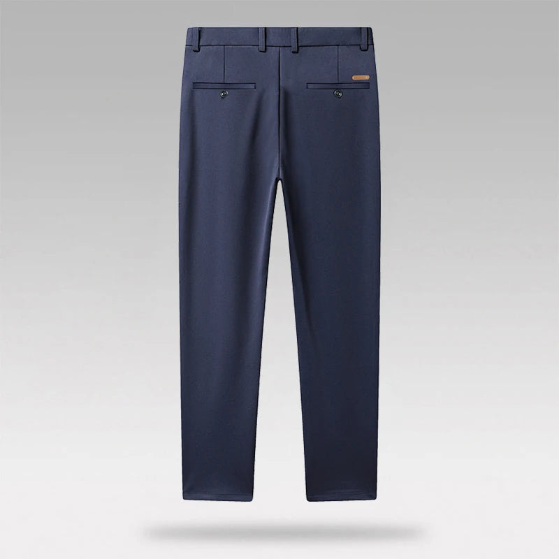 Luxury Highend Spring Elastic Business For Men's Pants Slim-fitting Non-ironing Anti-wrinkle Commuting Small Straight Suit Pants