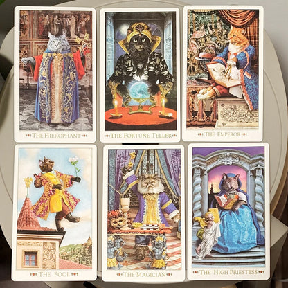 The Baroque Bohemian Cats' Tarot Deck 78 Cards Baroque Cat Art Tarot Cards For Divination Oracle Deck For Cat Lovers