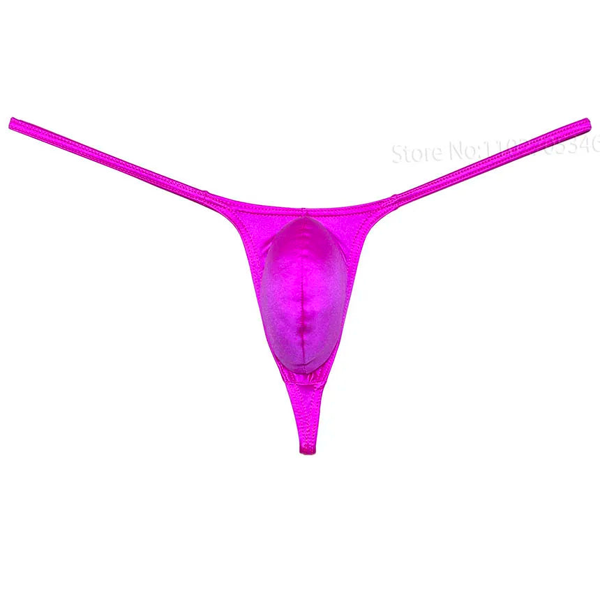 3pcs Men's Thongs Underwear Silky Smooth Bikini Briefs Men G-string Contour Pouch Tangas Mini Underpants Quick-dry Breathable