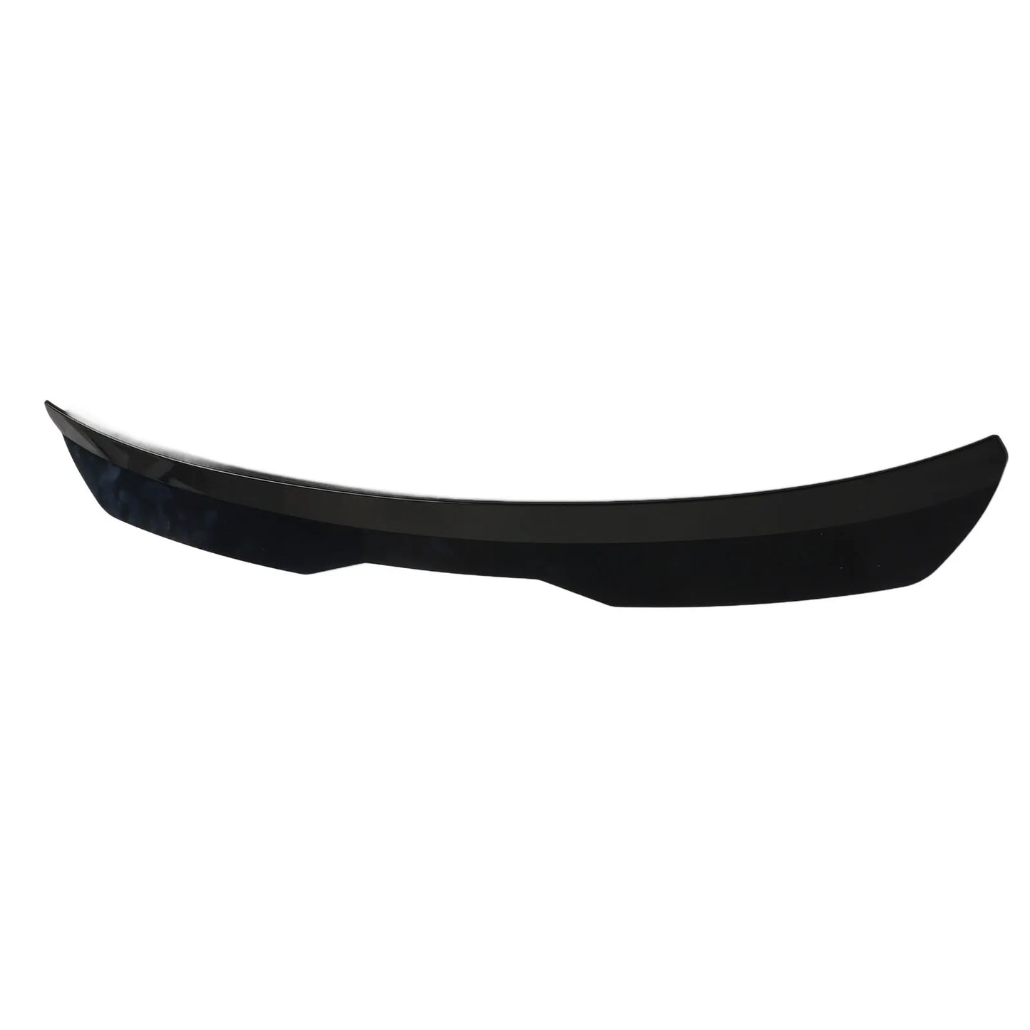 Rear Window Roof Spoiler Visor Deflector Universal Fit Reduce Resistance Window Top Lip Molding Trim Glossy Black