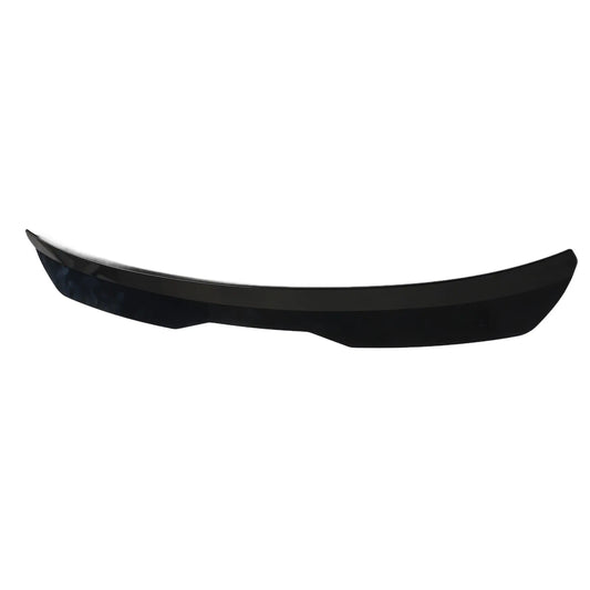 Rear Window Roof Spoiler Visor Deflector Universal Fit Reduce Resistance Window Top Lip Molding Trim Glossy Black