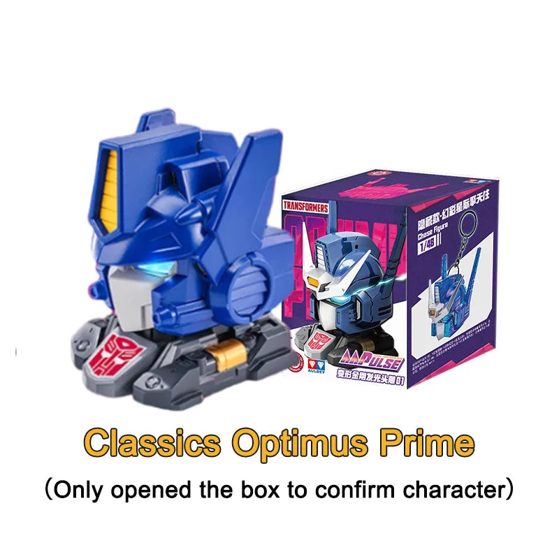 New AULDEY Transformers G1 Toy AAP Series Light-Up Head Sculpt Mecha Model Optimus Prime Dual Modes Pendant Display  Figure Gift