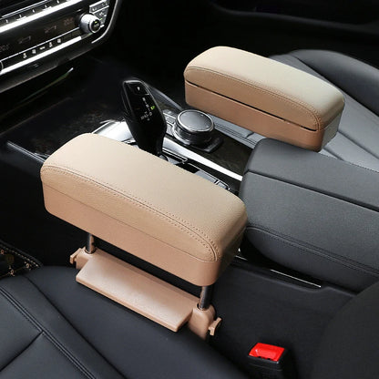 Car Armrest Box Adjustable Elbow Support Seat Gap Organizer Cushion Fit Cars SUV Truck Ergonomic Comfort Drive