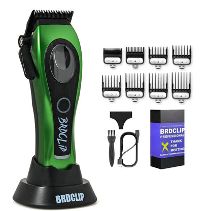 New Professional BRDCLIP M3C 8800RPM High Motor Hair Clipper DLC Blade Barber with Base 4500mAh Hair Cutting Machine Men Trimmer