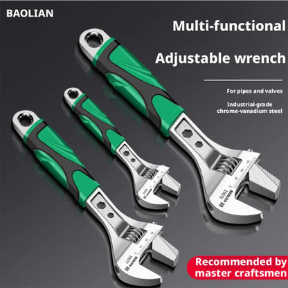 8/10/12 Inch Adjustable Wrench Set, Multifunctional Universal Spanner, Labor-Saving Locking Design, Auto Maintenance & Household