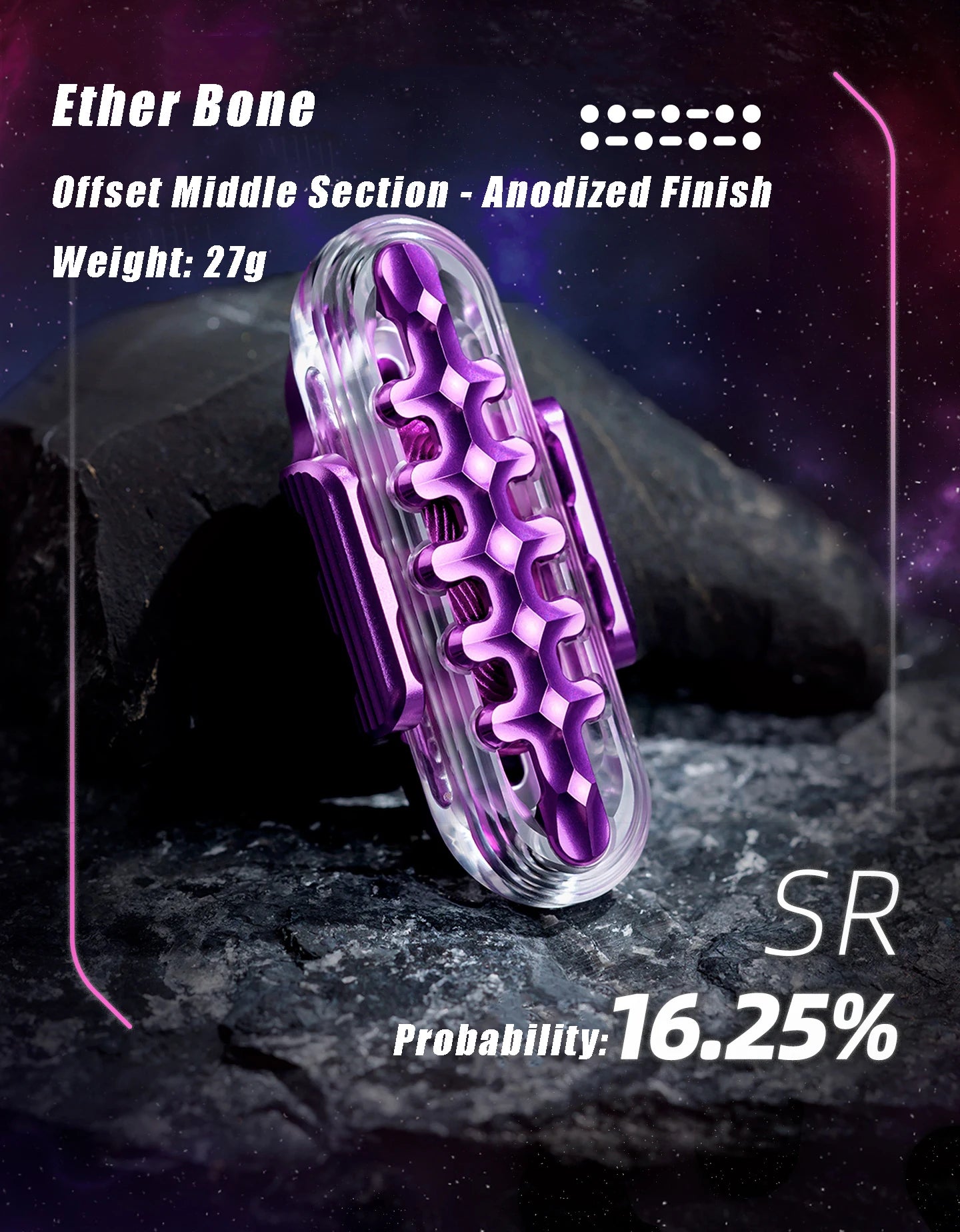 WANWU EDC EXOSKELETON 2.0 PMMA Aluminum Exoskeleton Mechanical Magnetic Sliders Accessories Stress Relief Toy