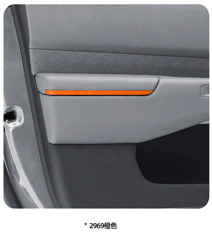 For ZEEKR 7X 2025 Super Suede Interior Accessory, Car Central Control Sliding Cover Panel Steering Wheel Decal Air Outlet Trim