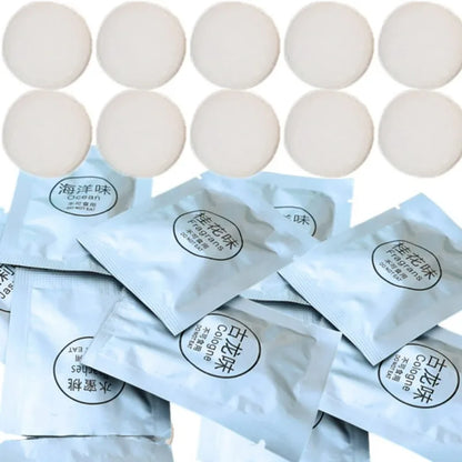 Solid Car Air Freshener Tablets Refill Replacement Scent Tablets for Car Vent Clip Diffuser Long Lasting Fragrance Ocean Flavor