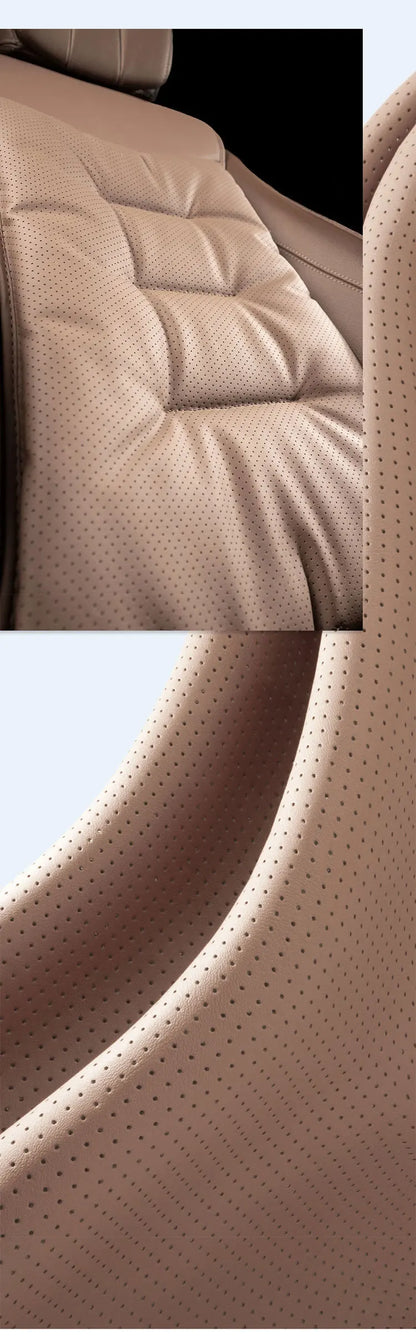 Universal Car Seat Cover Leather Cars Seat Waist Cushion Covers Four Season Auto Interior Seats  Protection Pad Car Accessorie