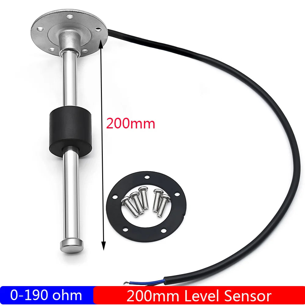 Custom 6 IN 1 Digital 85mm GPS Speedometer+Tachometer+Fuel Level Gauge+Water Temp+Oil Press+Voltage 0-190ohm Oil Level Sensor