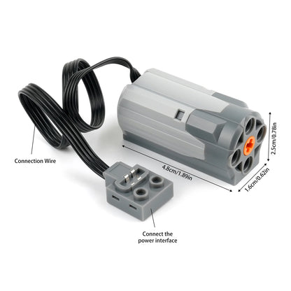 MOC Technical Parts Servo M Motor Battery Box PF IR Speed Remote Control Receiver Building Blocks Toy for Legoeds