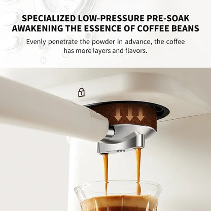 20 Bar Electric Coffee Machine Italian Semi-automatic Professional Expresso Coffee Maker Office Small Coffee Machines 220V