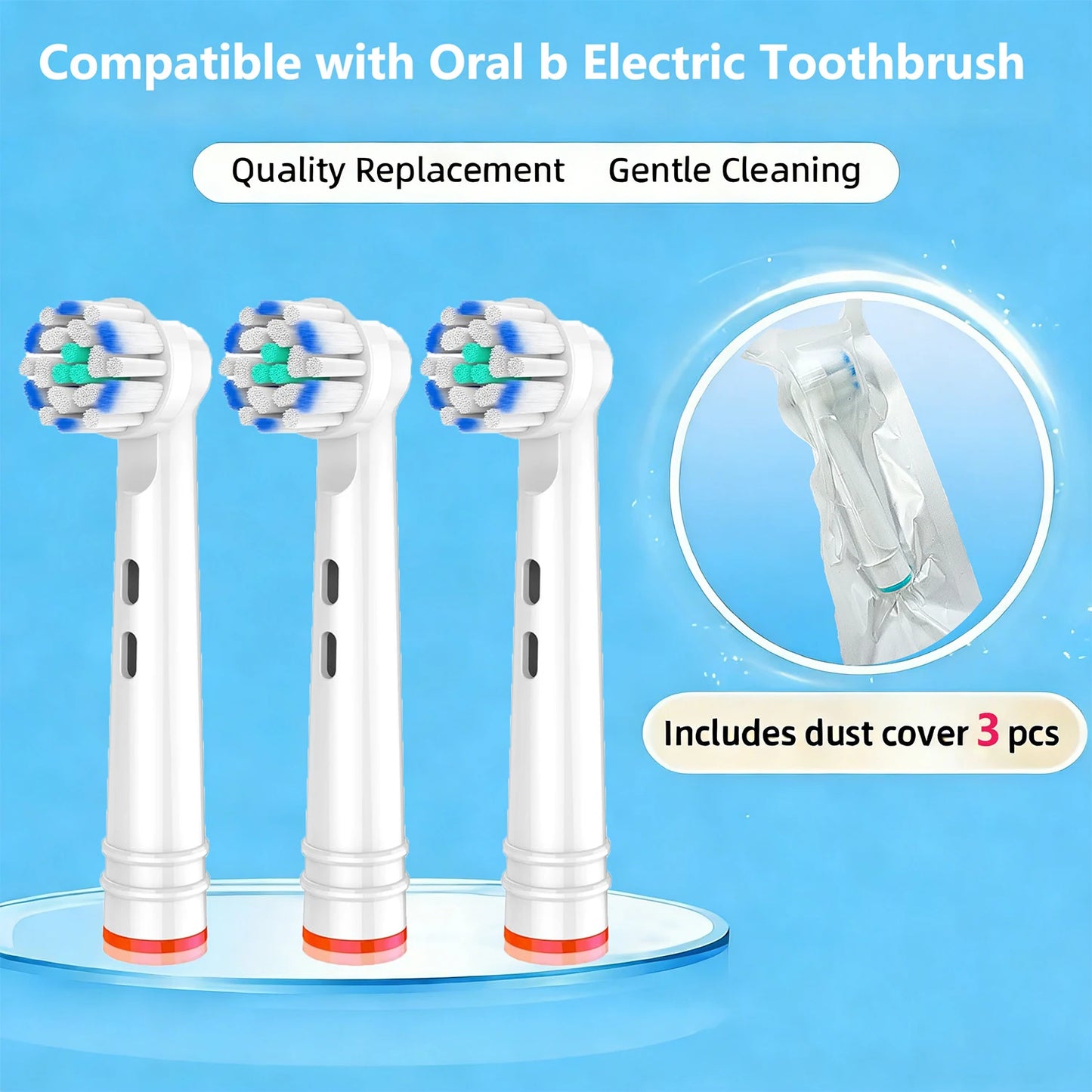 Replacement Toothbrush Heads For Oral-B Braun Electric Precision Clean Brush Heads Refill for 7000/Pro 1000/9600/ 5000/3000/800