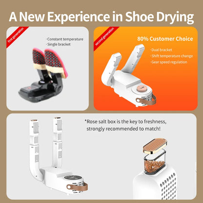 2025 150W Intelligent Timer Shoe Dryer New Boot Warmer Eliminate Odor Quick Drying Boot Deodorizer Multi-functional Socks Dryers