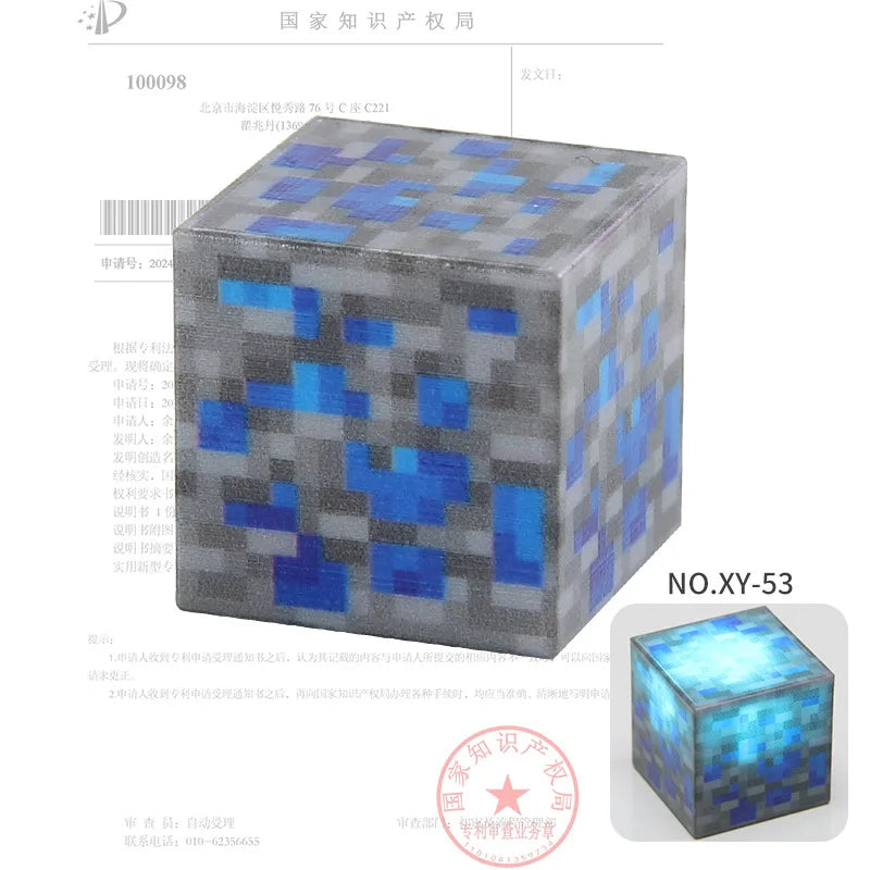 2CM Light-up Magnetic Square Building Blocks Replacement Parts DIY Educational Assembly Street Scene Lamp Bricks Kid Toy