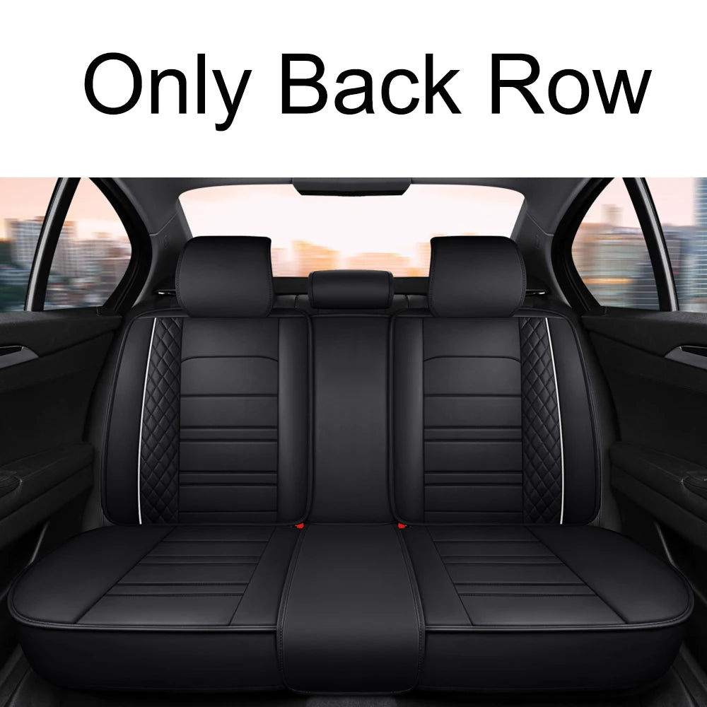 Full Coverage Pu Leather Car Seat Covers for MITSUBISHI Outlander ASX Eclipse Lancer Pajero Sport Zinger Galant Car Accessories
