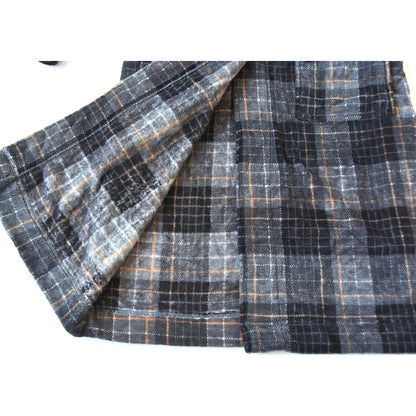 Coral Fleece Plaid Sleepwear Long Coat Style Home Clothes Robe for Men And Women Winter Warm Bathrobe Couple Pyjamas
