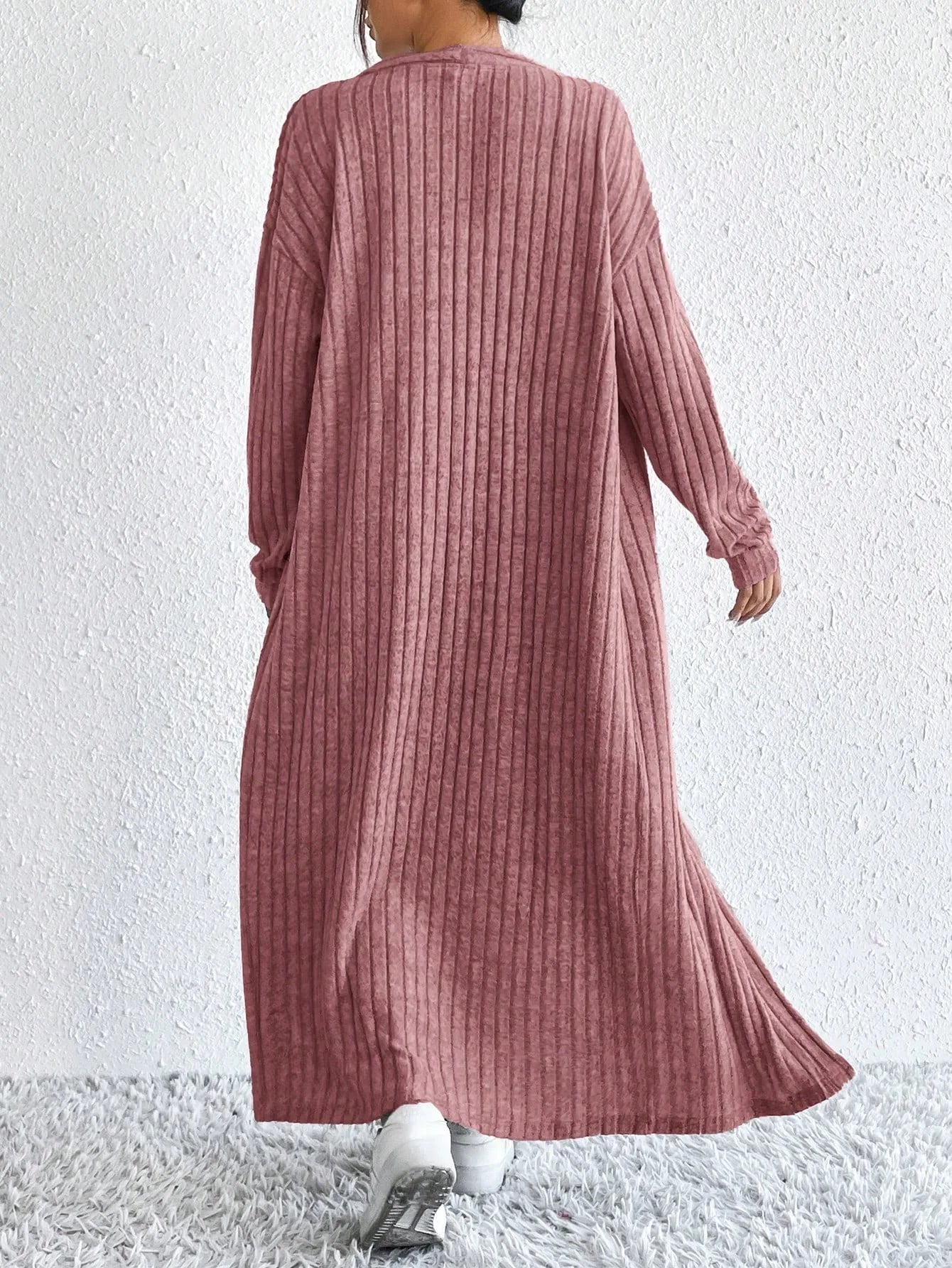 Fashionable Long Sleeve Vest Dress Set Autumn Casual High Waist Trousers Women's Clothing Two-Piece Suit European Style