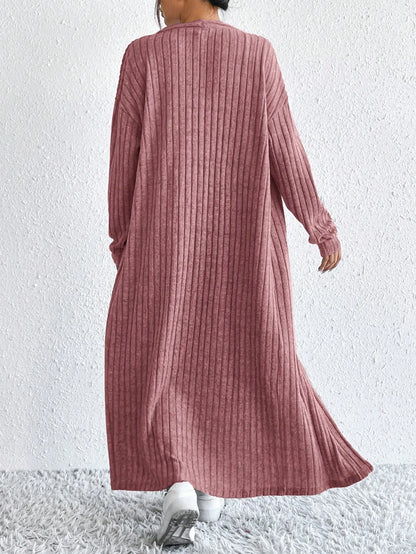 Fashionable Long Sleeve Vest Dress Set Autumn Casual High Waist Trousers Women's Clothing Two-Piece Suit European Style