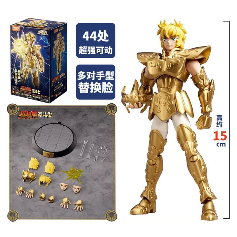 Original Blokees Gold Saint Action Figure Champion Saori Kido Seiya Mu Aiolia Assembly Figure Children Toys Birthday Gift