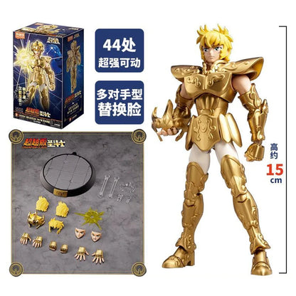 Original Blokees Gold Saint Action Figure Champion Saori Kido Seiya Mu Aiolia Assembly Figure Children Toys Birthday Gift