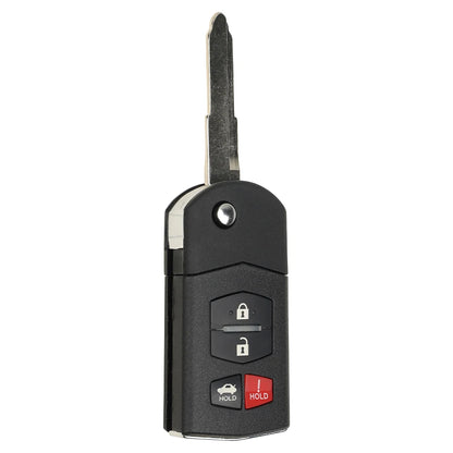 Okey Remote Flip Car Key 315Mhz 4D63 AFTS Chip For Mazda 2 3 5 6 8 CX-7 CX-9 MX-5 BGBX1T478 SKE125-01 Fob 3/4 Buttons