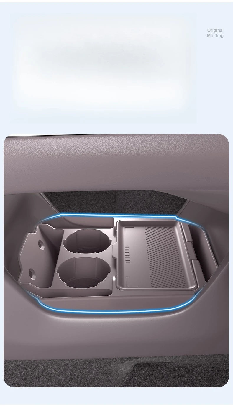 For 2024 2025 New ZEEKR 7X Special Car Central Control Armrest Lower Storage Box Mat Interior Modification Accessories Voiture