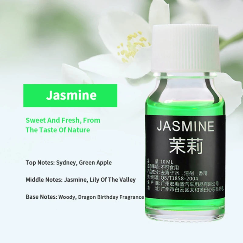 Car Fragrance Car Air Freshener Refill Liquid Perfume Essential Oil Natural Plant Aroma Diffuser Auto Interior Accessories 10ml
