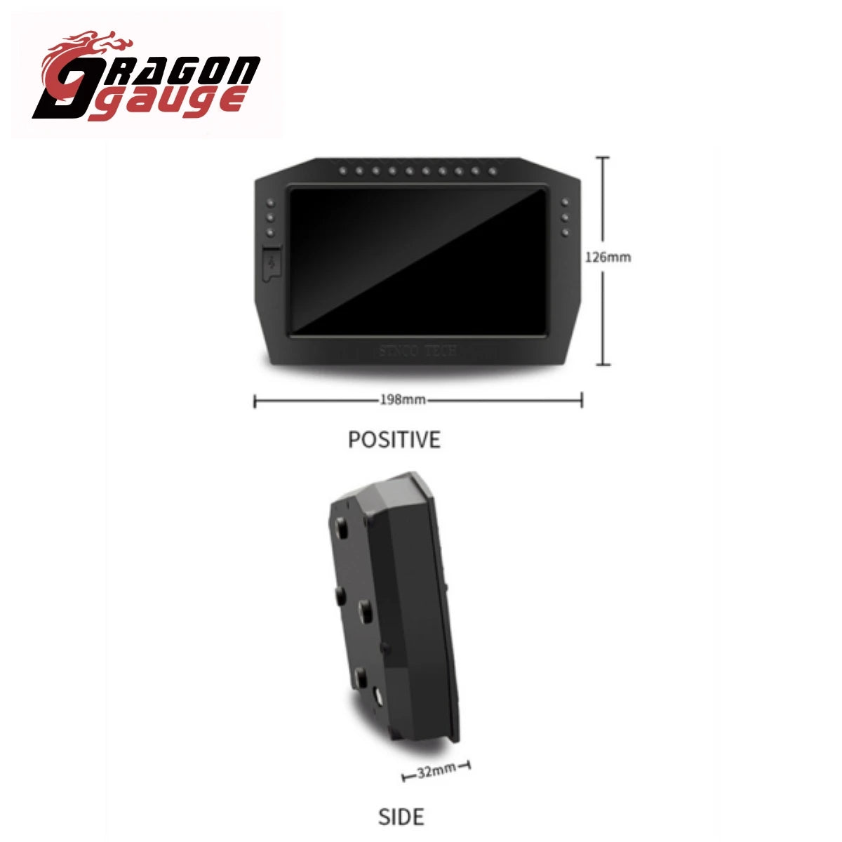 Race Dashboard Full Sensor Kit Colorful TFT Touch-Screen Life Waterproof Multi-function Racing Dash Gauge DO909
