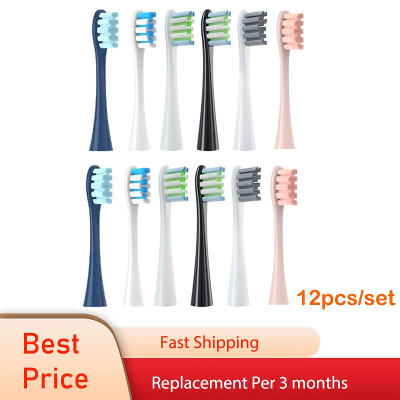 Replacement Brush Heads DuPont Soft Bristle Clean Nozzles for Oclean X/ X PRO/ Z1/ F1/ One/ Air 2 /SE Sonic Electric Toothbrush