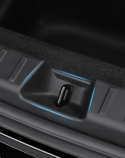 YZ For Tesla Model Y Juniper 2026 Trunk Sill Plate Protector TPE Rubber Protector Tesla Threshold Bumper Pad Prevent Scratching