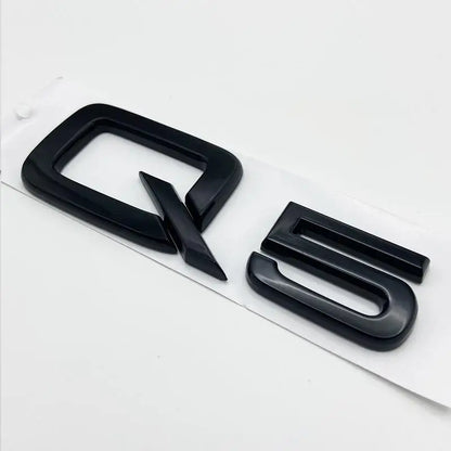 3D Chrome Glossy Black ABS TDI TFSI Car Rear Emblem Sticker for Audi A1 A3 A4 A5 A6 A6L A7 A8 S3 S6 Q3 Q5 Q7 TT S RS