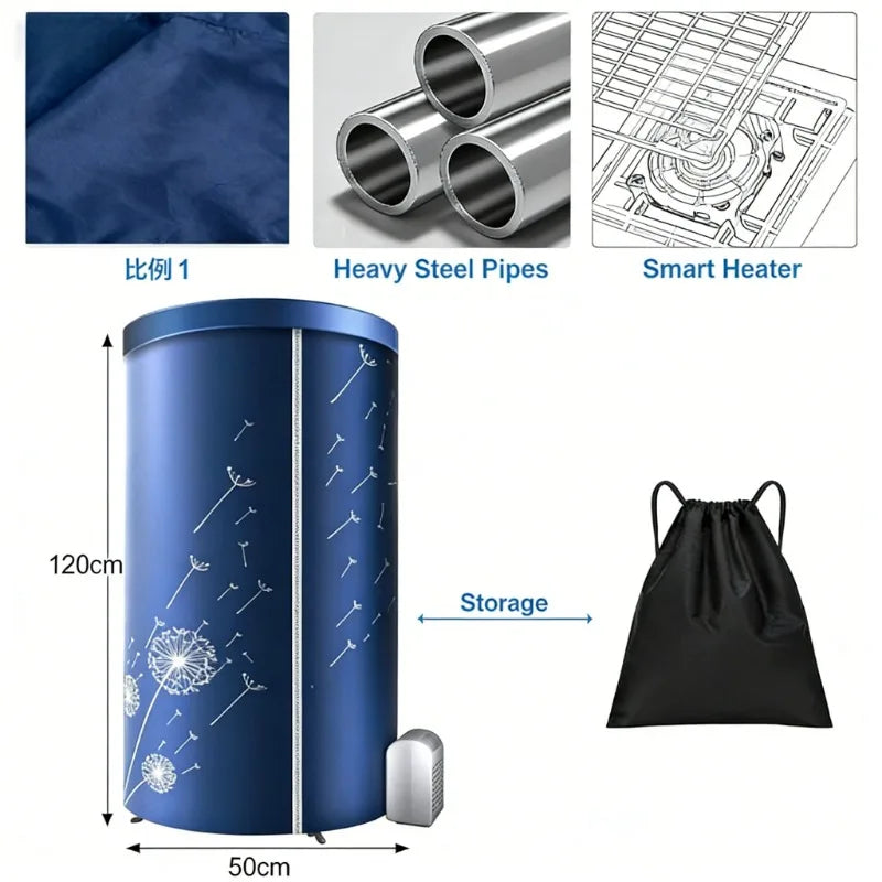 Portable Electric Clothes Dryer,1000W Heated  Airer,Travel Heated Clothes Dryer with Timer,Electric Clothes Dryer