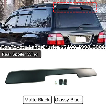Rear Spoiler Wing For Toyota Land Crusier LC100 1998 1999-2006 Rear Roof Top Spoiler Body Kit Cars Accessories  Glossy Black