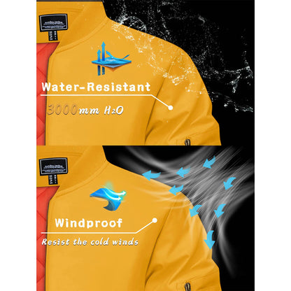 MAGCOMSEN Bomber Jacket Men Warm Zip Up Winter Padded Coat Casual Baseball Jackets Pilot Windbreaker Varsity Jackets