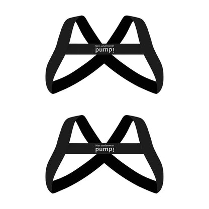 Chest Straps Men's Sexy Elastic Breast Belt Chest Bondage Muscle High Stretch Shoulder Straps Sports Fitness Club Party Costume