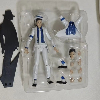 New Figure Michael Jackson Action Figure 14cm PVC Collection Decoration Smooth Criminal Movable Figma Anime Jackson Model Toys