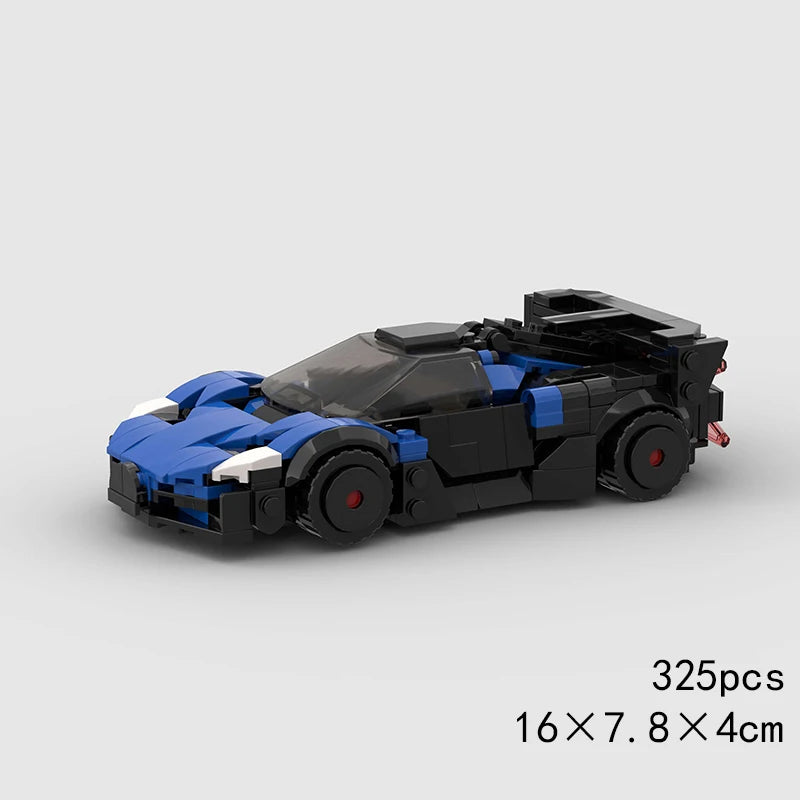 MOC Speed Sports Super Race Car Model Building Blocks Pickup Police Bricks City Racing Vehicle SUV Technical Rally Sport Toy