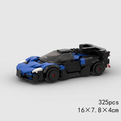 MOC Speed Sports Super Race Car Model Building Blocks Pickup Police Bricks City Racing Vehicle SUV Technical Rally Sport Toy