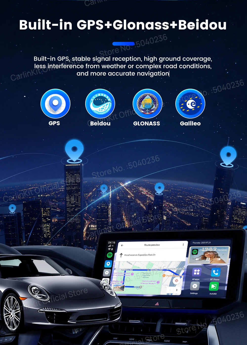 CarlinKit CarPlay Ai Box Android 15 Ultra2 SM6350 8GB+128GB Smart Android TV Box Wireless CarPlay Android Auto GPS For OEM Cars