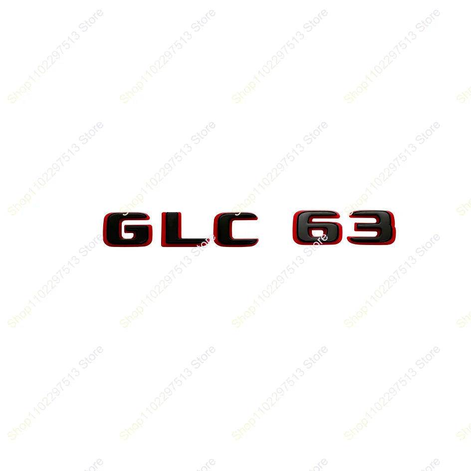 2024 New style Two tone Letters Numbers GLC43 GLC63 GLS63s Emblem for  X253 Car Trunk Nameplate Logo Sticker