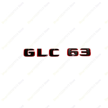 2024 New style Two tone Letters Numbers GLC43 GLC63 GLS63s Emblem for  X253 Car Trunk Nameplate Logo Sticker