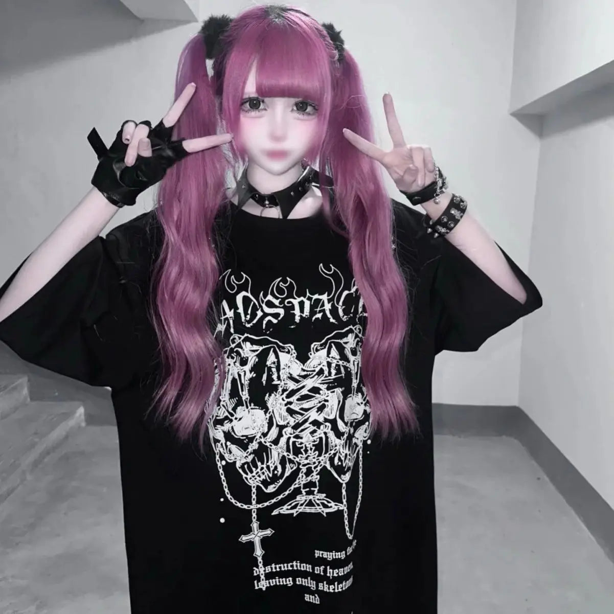Y2K Design Loose Short Sleeve T-Shirt Abi Culture Print Summer Spicy Girl Fashion Casual round Neck Women's Top
